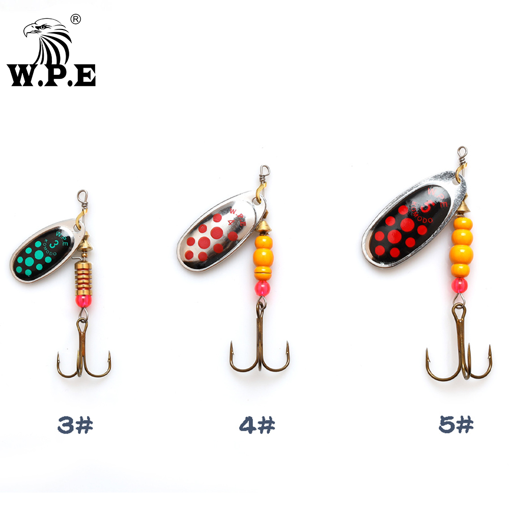 WPE Nuovissimo esca Spinner 1  - Fishing Hook Treble recensione e prezzo