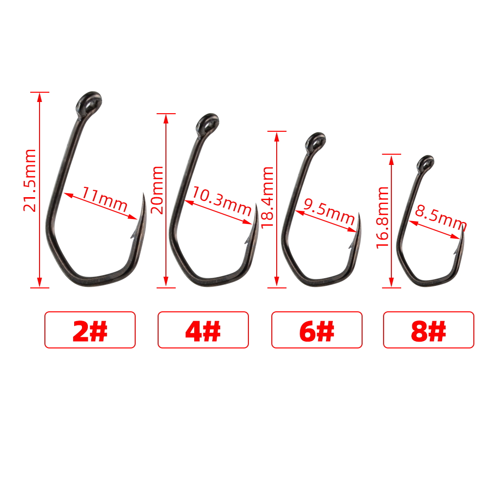 50 pz Ami da pesca alla carpa  - Fishing Hook Offset recensione e prezzo